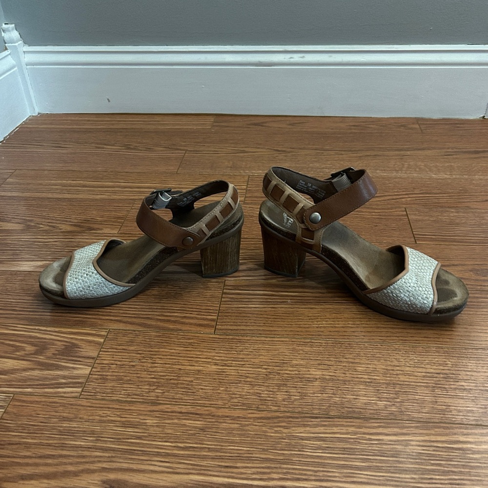 Brown and Cream Dansko Sandals - Picture 5 of 10